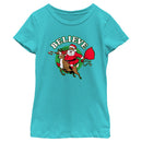 Girl's Lost Gods Believe Santa Candy Cane T-Shirt