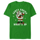 Men's Lost Gods Santa Knows What’s Up T-Shirt