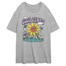 Junior's Lost Gods Good Times Smiley Flowers T-Shirt