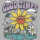 Junior's Lost Gods Good Times Smiley Flowers T-Shirt