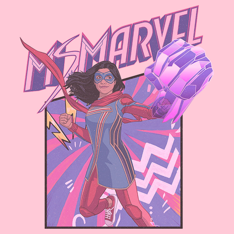 Girl's Marvel: Ms. Marvel Logo Icon T-Shirt