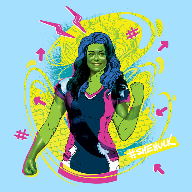 Men's She-Hulk: Attorney at Law Real Life Vs Cartoon T-Shirt