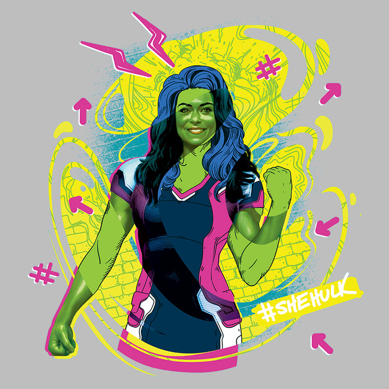 Women's She-Hulk: Attorney at Law Real Life Vs Cartoon T-Shirt