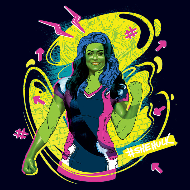 Junior's She-Hulk: Attorney at Law Real Life Vs Cartoon T-Shirt