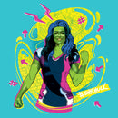 Girl's She-Hulk: Attorney at Law Real Life Vs Cartoon T-Shirt