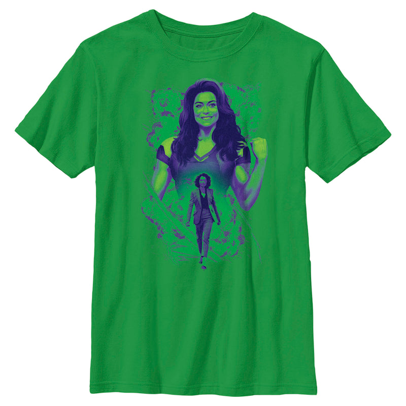 Boy's She-Hulk: Attorney at Law Explosion of Willpower T-Shirt