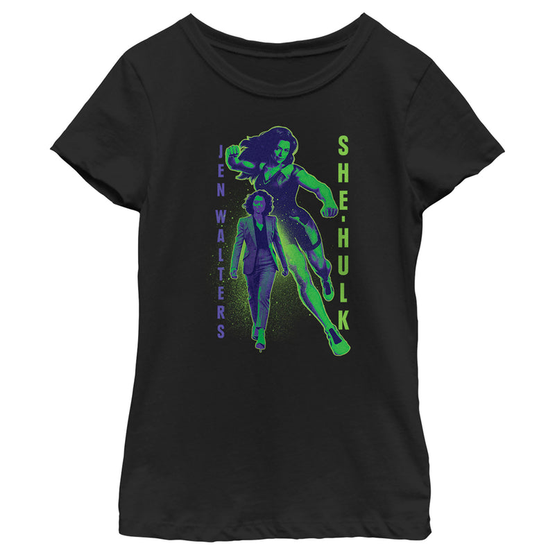 Girl's She-Hulk: Attorney at Law Brains and Muscles T-Shirt