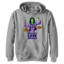 Boy's She-Hulk: Attorney at Law SLD Super Strong Lawyer Pull Over Hoodie