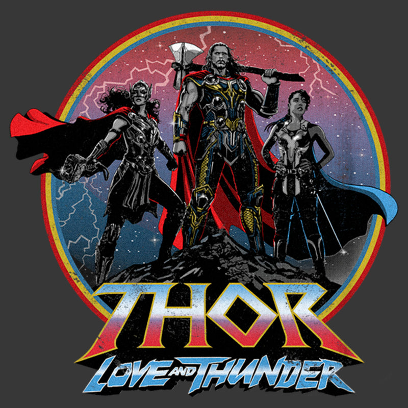 Boy's Marvel: Thor: Love and Thunder Heroes Circle Logo T-Shirt