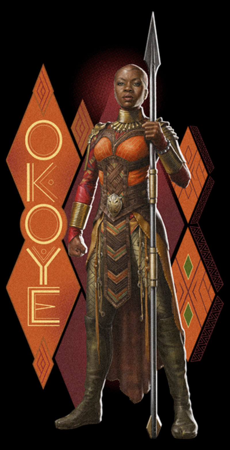 Women's Black Panther: Wakanda Forever Okoye Pattern T-Shirt