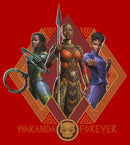 Men's Black Panther: Wakanda Forever Okoye Shuri and Nakia Portraits T-Shirt