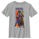 Boy's Black Panther: Wakanda Forever Shuri and Okoye Movie Logo T-Shirt