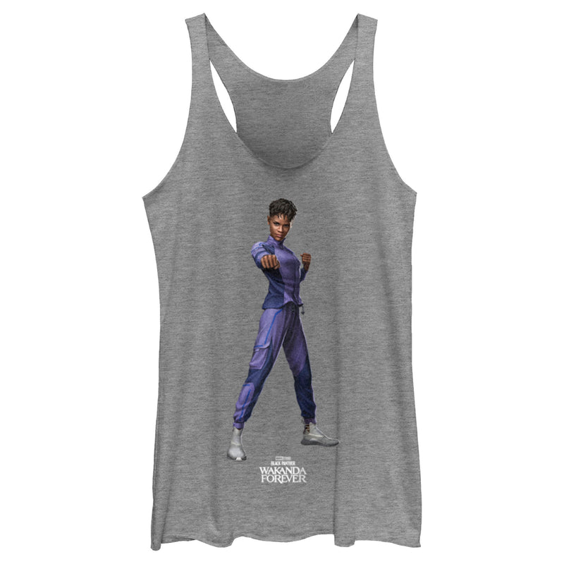 Women's Black Panther: Wakanda Forever Shuri Action Pose Racerback Tank Top