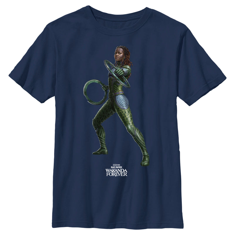 Boy's Black Panther: Wakanda Forever Nakia Rings T-Shirt