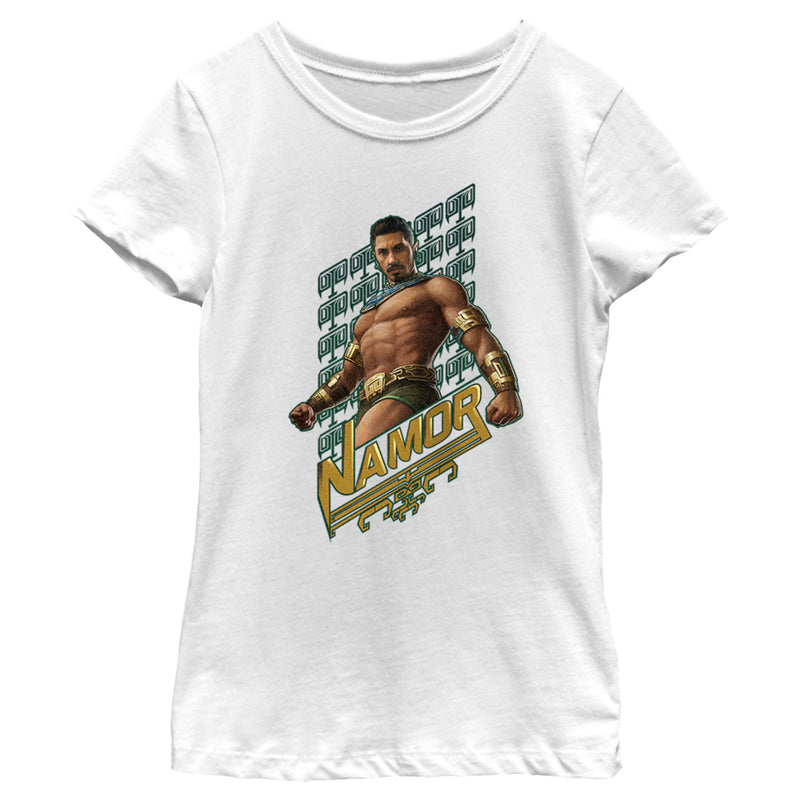 Girl's Black Panther: Wakanda Forever Namor Portrait T-Shirt