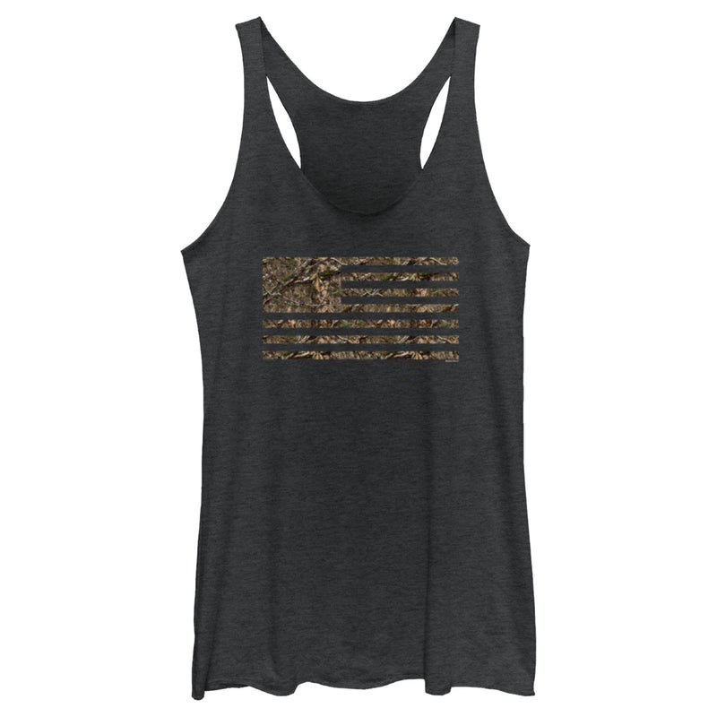 Women's Mossy Oak In the Woods Flag Racerback Tank Top