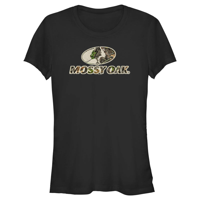 Junior's Mossy Oak Classic Camouflage Logo T-Shirt