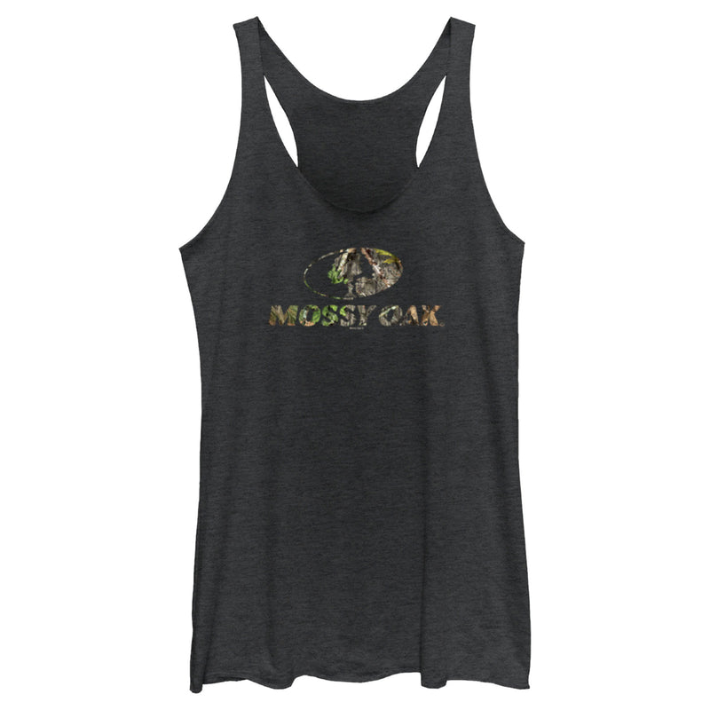 Women's Mossy Oak Tree Filled Logo Racerback Tank Top
