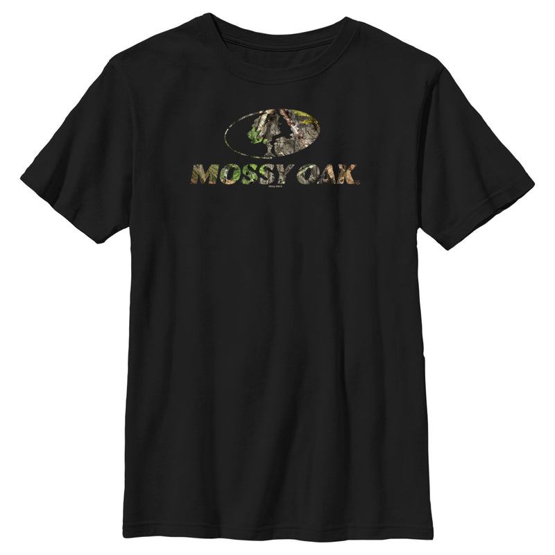 Boy's Mossy Oak Tree Filled Logo T-Shirt