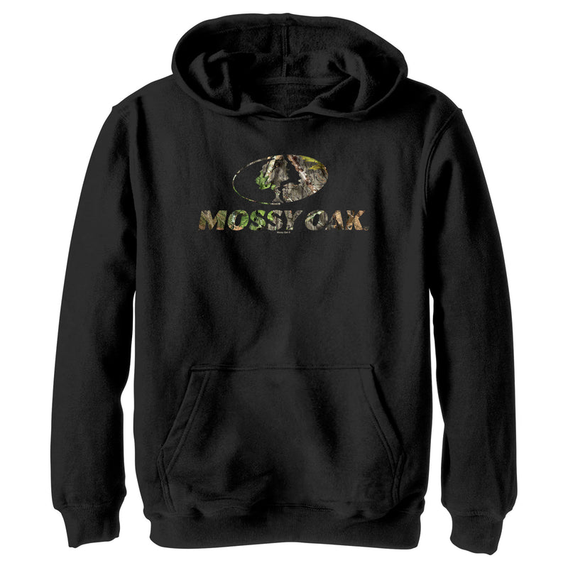 Boy's Mossy Oak Tree Filled Logo Pull Over Hoodie