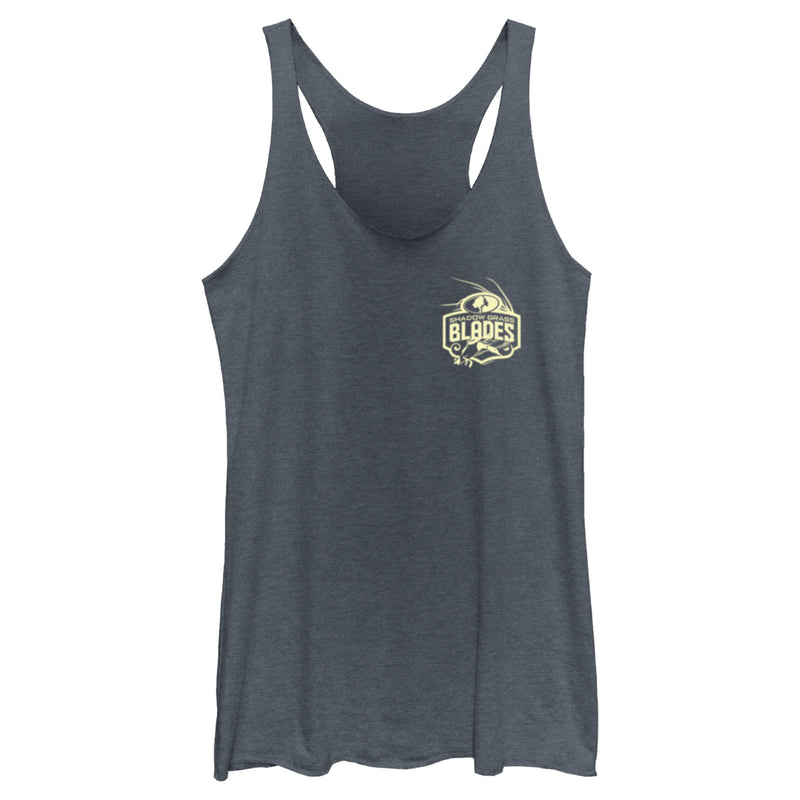 Women's Mossy Oak Small Shadow Grass Blades Logo Racerback Tank Top