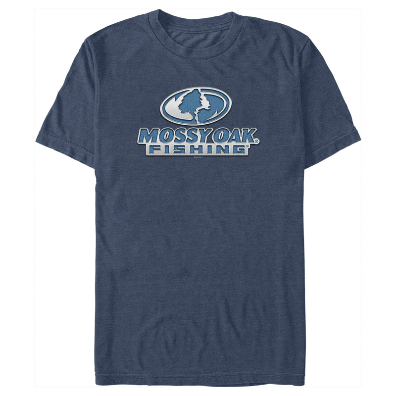 Men's Mossy Oak Blue Fishing Logo T-Shirt
