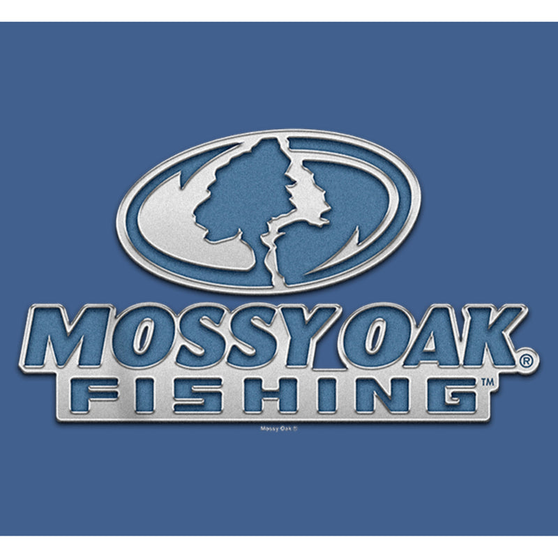 Boy's Mossy Oak Blue Fishing Logo Pull Over Hoodie