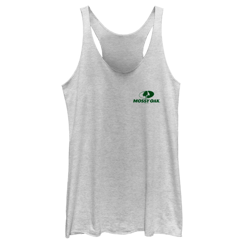 Women's Mossy Oak Small Forest Green Classic Logo Racerback Tank Top