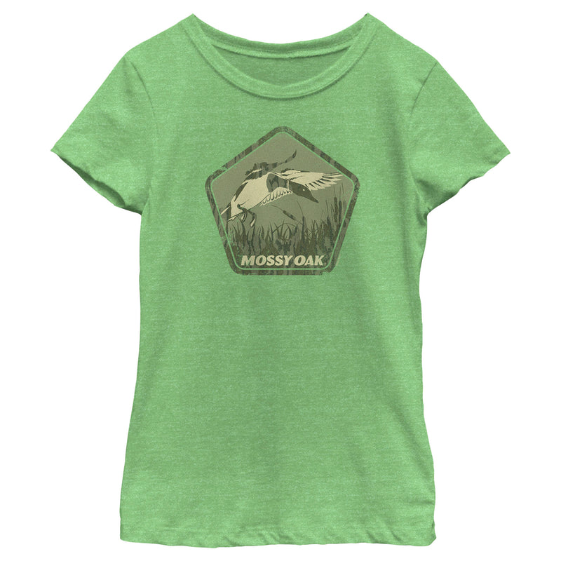 Girl's Mossy Oak Mallard Green Badge T-Shirt