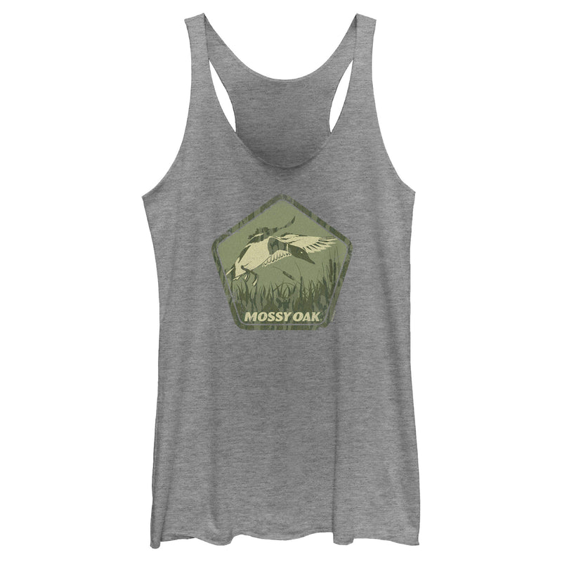 Women's Mossy Oak Mallard Green Badge Racerback Tank Top