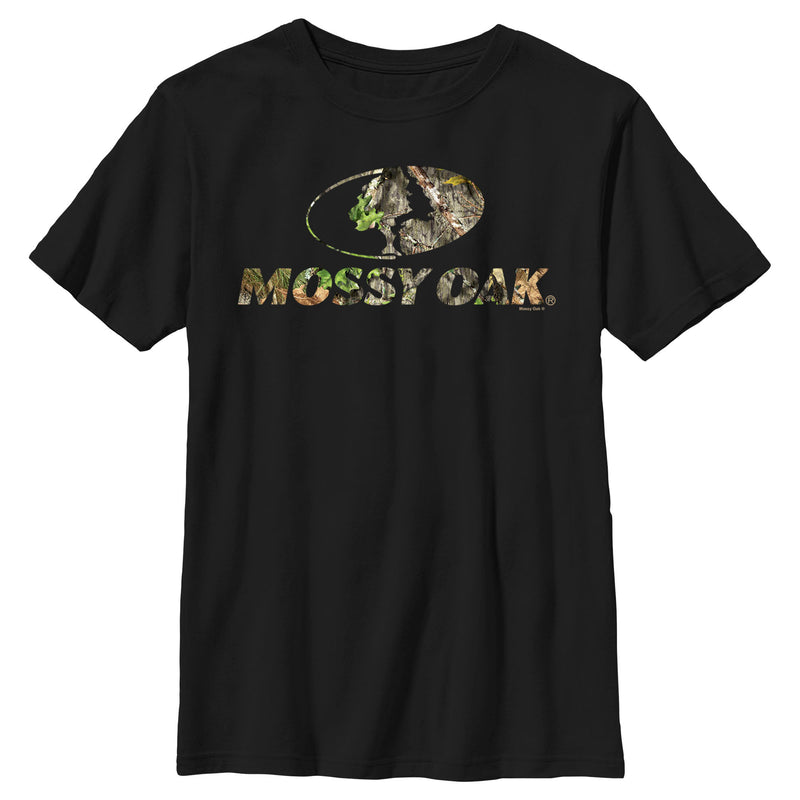 Boy's Mossy Oak Natured Filled Logo T-Shirt
