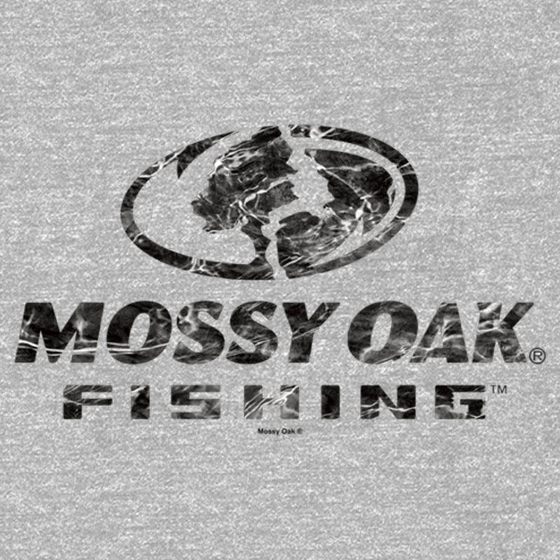 Boy's Mossy Oak Black Water Fishing Logo Pull Over Hoodie