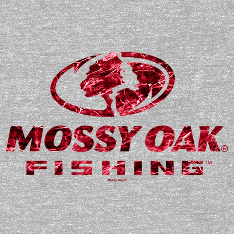 Boy's Mossy Oak Red Water Fishing Logo Pull Over Hoodie