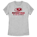 Women's Mossy Oak Red Water Fishing Logo T-Shirt