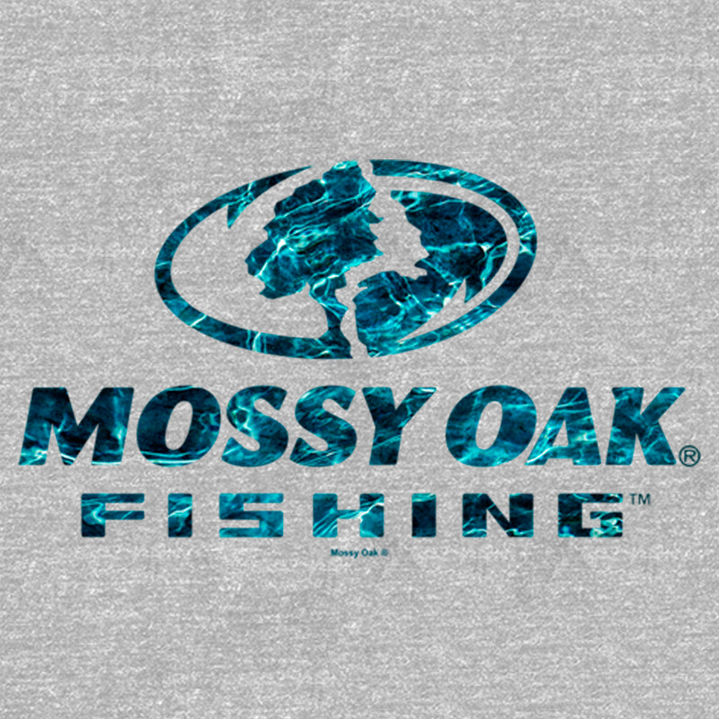 Men's Mossy Oak Blue Water Fishing Logo T-Shirt