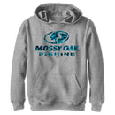 Boy's Mossy Oak Blue Water Fishing Logo Pull Over Hoodie