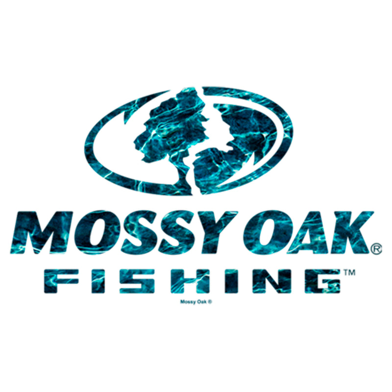 Girl's Mossy Oak Blue Water Fishing Logo T-Shirt