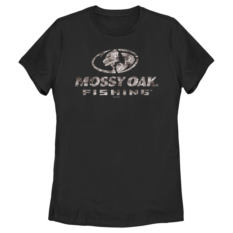 Women's Mossy Oak Water Fishing Logo T-Shirt