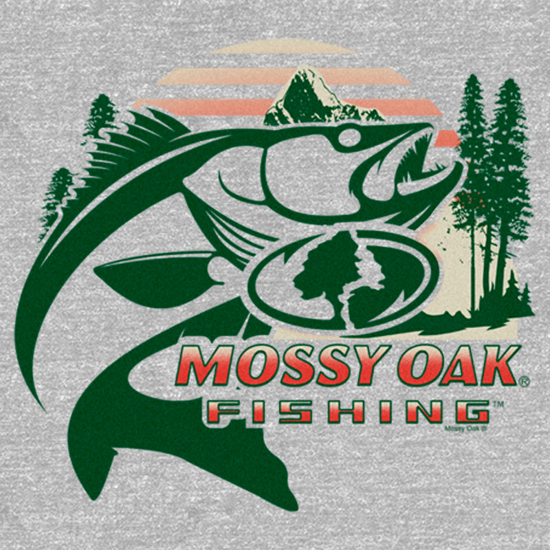 Men's Mossy Oak Retro Fishing Logo T-Shirt