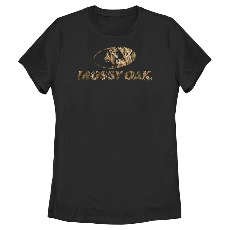 Women's Mossy Oak Grass Blades Filled Logo T-Shirt