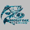 Men's Mossy Oak Bass Fishing Blue Logo T-Shirt