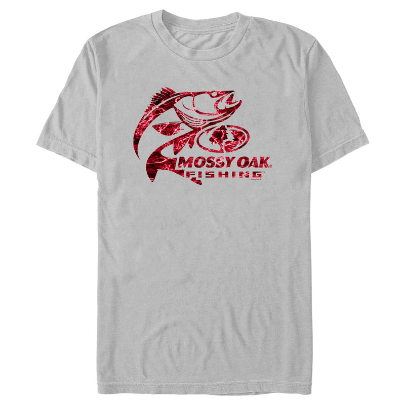 Men's Mossy Oak Bass Fishing Red Logo T-Shirt