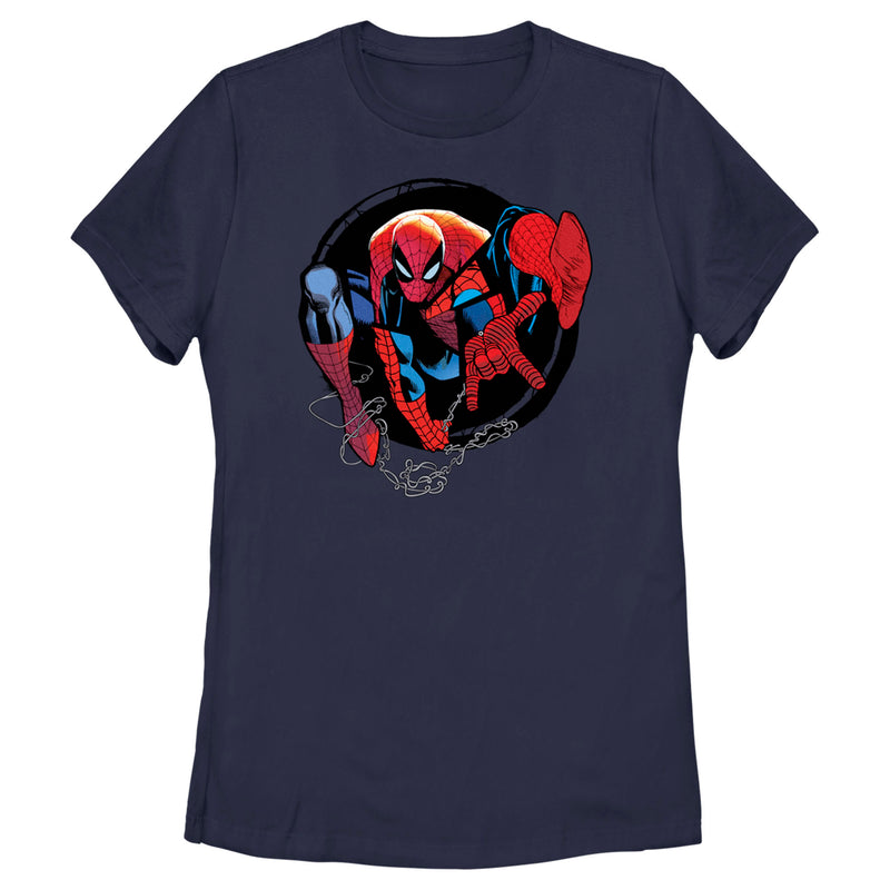 Women's Spider-Man: Beyond Amazing Web Slinger Circle T-Shirt