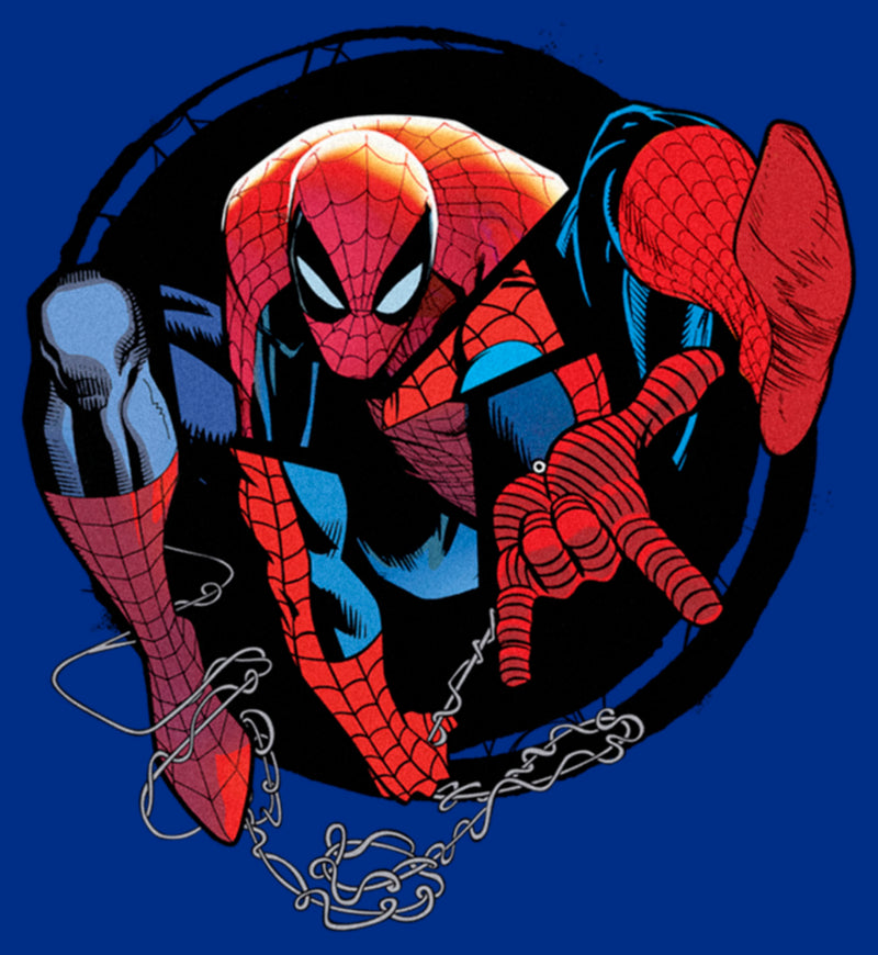 Junior's Spider-Man: Beyond Amazing Web Slinger Circle T-Shirt