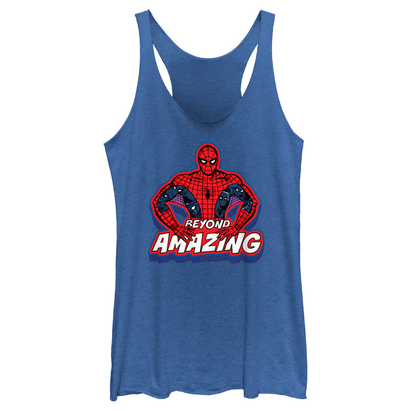 Women's Spider-Man: Beyond Amazing Retro Pose Racerback Tank Top