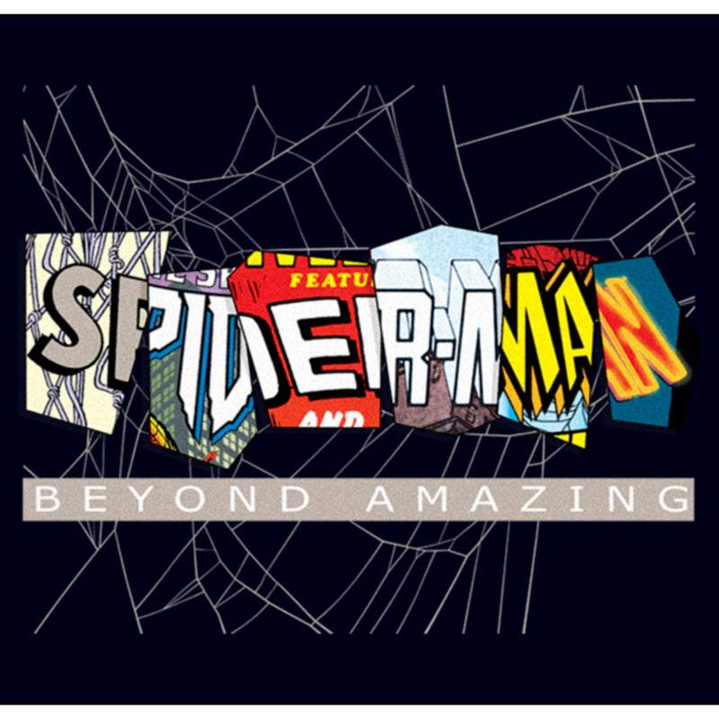 Women's Spider-Man: Beyond Amazing Comic Clippings Logo T-Shirt