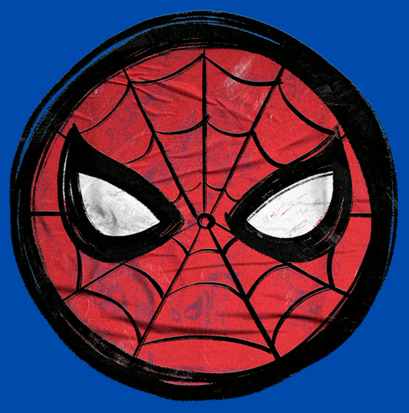 Boy's Spider-Man: Beyond Amazing Mask Sketch Circle T-Shirt