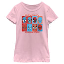 Girl's Spider-Man: Beyond Amazing Mask Squares T-Shirt