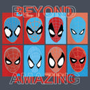 Women's Spider-Man: Beyond Amazing Mask Squares Racerback Tank Top