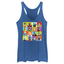 Women's Spider-Man: Beyond Amazing Toy Villain Squares Racerback Tank Top